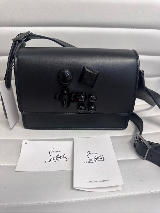 Christian Louboutin Other - Christian Louboutin Black Studded Leather Crossbody Bag NWT